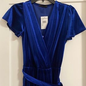 Fraiche by J Velvet Faux Wrap Dress